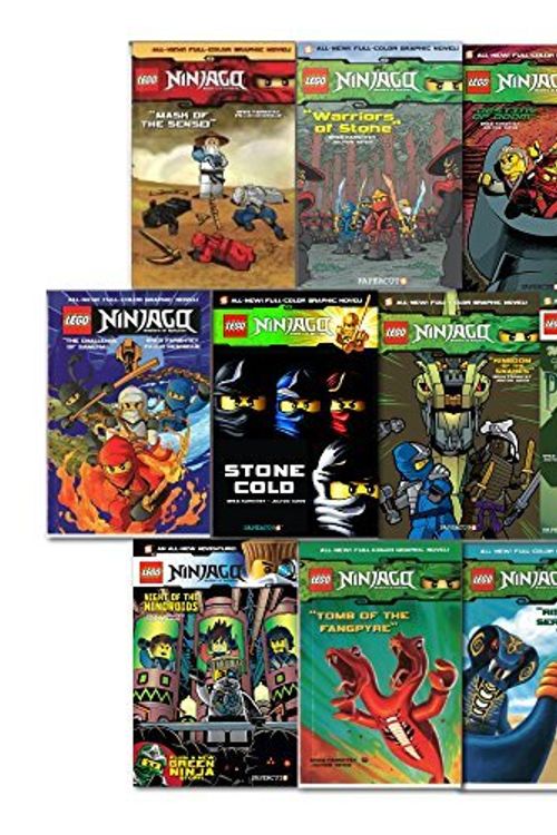 Cover Art for 9786544556487, Lego Ninjago Graphic Novel Collection 10 Books Set Pack By Greg Farshtey, (The Phantom Ninja, Night of the Nindroids, Destiny of Doom,Stone Cold,Warriors of Stone, Kingdom of the Snakes!, The Challenge of Samuka!, Mask of the Sense!, Tomb of the Fang by Dk