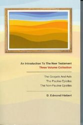 Cover Art for 9781884543746, An Introduction to the New Testament by D. Edmond Hiebert