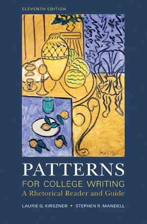 Cover Art for 9780312537593, Patterns for College Writing by Laurie G Kirszner