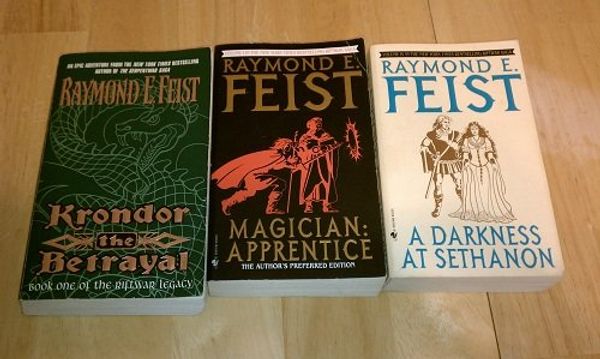 Cover Art for B004XITS62, Set of 3 Raymond E. Feist Books (Magician Apprentice, A Darkness at Sethanon, Krondor the Betrayal) by Raymond E. Feist