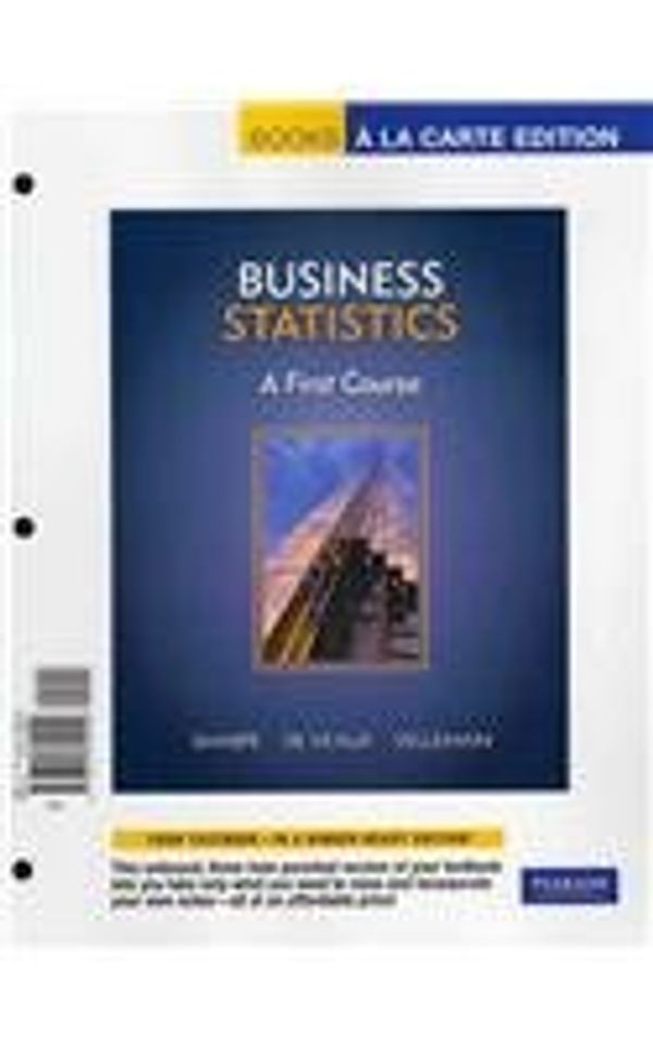 Cover Art for 9780321693198, Business Statistics by Norean R. Sharpe, De Veaux, Richard D., Paul F. Velleman