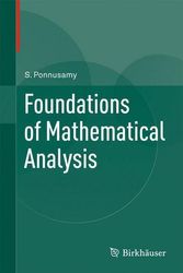 Cover Art for 9780817682910, Foundations of Mathematical Analysis by Saminathan Ponnusamy