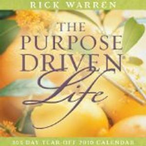 Cover Art for 9781601166852, The Purpose Driven Life 2010 Calendar by Rick Warren