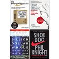 Cover Art for 9789124072568, The Everything Store Jeff Bezos and the Age of Amazon, Bad Blood, Billion Dollar Whale, Shoe Dog 4 Books Collection Set by Brad Stone, John Carreyrou, Tom Wright, Phil Knight