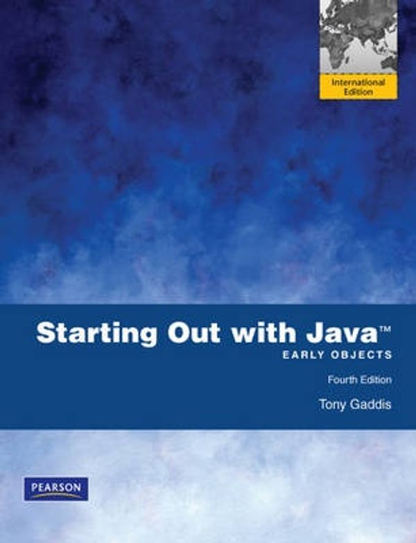 Cover Art for 9780273751229, Starting Out With Java: Early Objects by Tony Gaddis