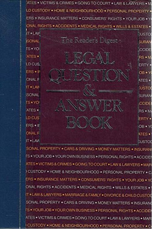 Cover Art for 9780864381194, The Reader's Digest legal question & answer book by Bowen Jan