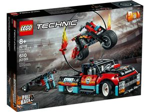 Cover Art for 5702016616453, Stunt Show Truck & Bike Set 42106 by LEGO