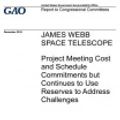 Cover Art for 9781982013714, James Webb Space TelescopeProject Meeting Cost and Schedule Commitments B... by United States Government Account Office