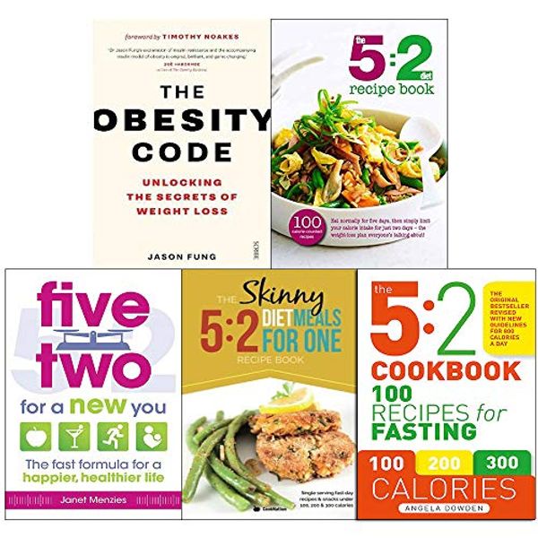 Cover Art for 9789123685851, Obesity code, 5 2 diet recipe book, five two for a new you, 5 2 diet meals for one and 5 2 cookbook 5 books collection set by Dr Jason Fung