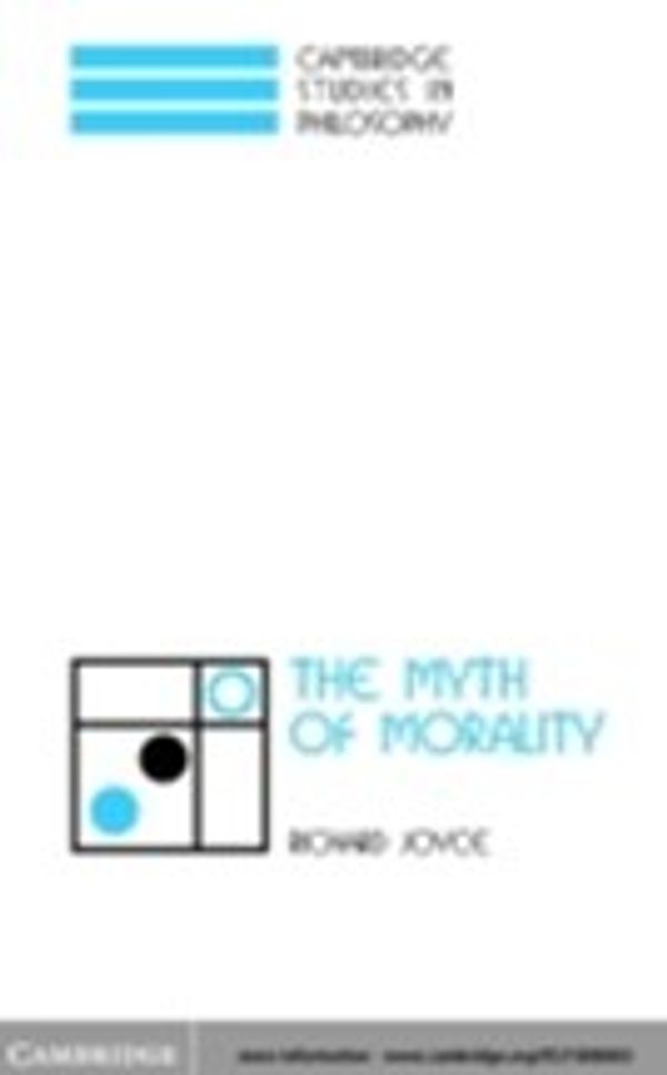 Cover Art for 9780511029257, The Myth of Morality by Richard Joyce