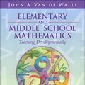 Cover Art for 9780205386895, Elementary and Middle School Mathematics: Teaching Developmentally, Fifth Edition by John A. Van de Walle