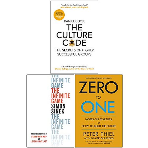 Cover Art for 9789124038588, The Culture Code, The Infinite Game [Hardcover], Zero to One 3 Books Collection Set by Daniel Coyle, Simon Sinek, Blake Masters, Peter Thiel