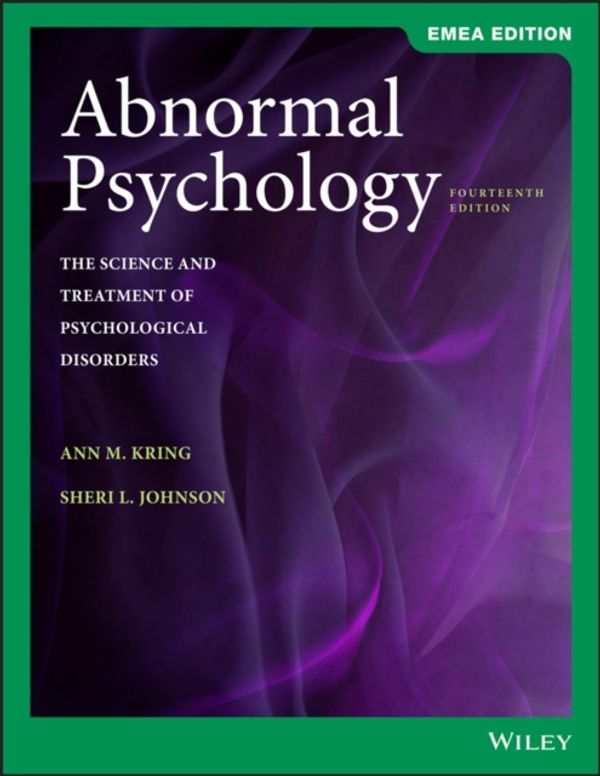 Cover Art for 9781119586302, Abnormal Psychology by Ann M. Kring
