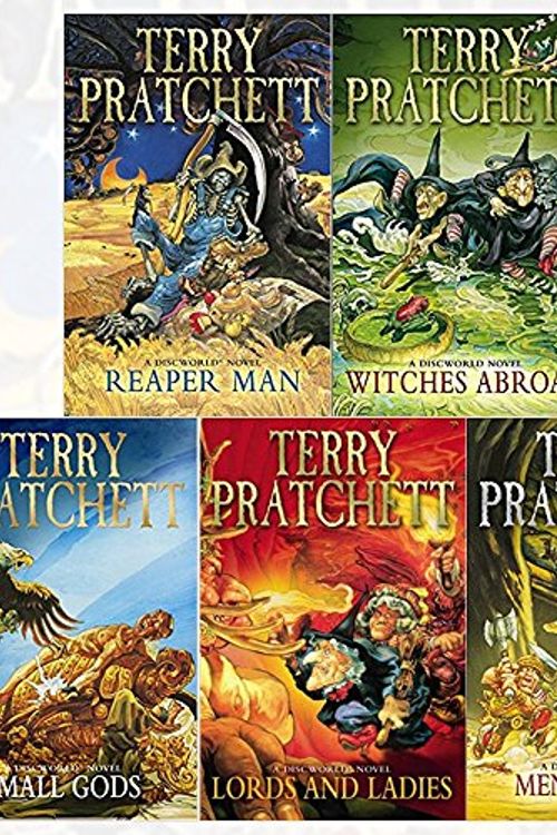 Cover Art for 9789123631148, discworld novel series 3 :11 to 15 books collection set (reaper man, witches abroad, small gods, lords and ladies, men at arms) by Terry Pratchett