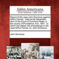 Cover Art for 9781275850972, Report of the Case John Dorrance Against Arthur Fenner by John Dorrance