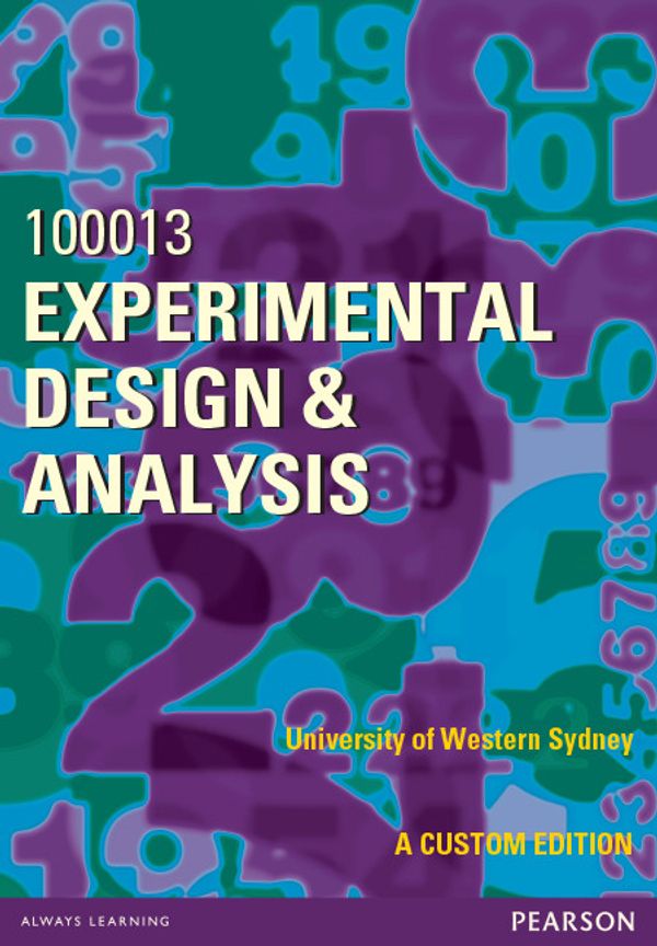 Cover Art for 9781486021062, Experimental Design and Analysis 100013 (Custom Edition) by Randolph Smith, Stephen Davis