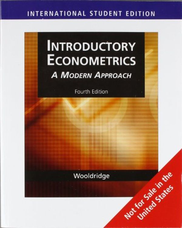 Cover Art for 9780324788907, Introductory Econometrics by Jeffrey Wooldridge