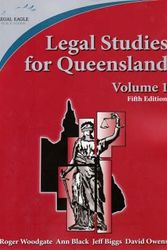 Cover Art for 9780958742399, Legal Studies for Queensland: v. 1 by Roger William Woodgate, David Owens, Jeff Biggs, Ann Black