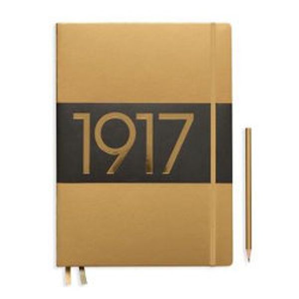Cover Art for 4004117519253, LEUCHTTURM1917 (356330) Metallic Edition Notebooks Master Slim (A4+), Hardcover, 123 num. Pages, Ruled, Black by 
