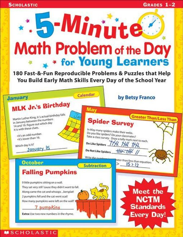 Cover Art for 9780545181051, 5-Minute Math Problem of the Day For Young Learners: 180 Fast & Fun Reproducible Problems & Puzzles that Help You Build Early Math Skills Every Day of by Franco, Betsy