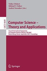 Cover Art for 9783540745099, Computer Science - Theory and Applications by Volker Diekert