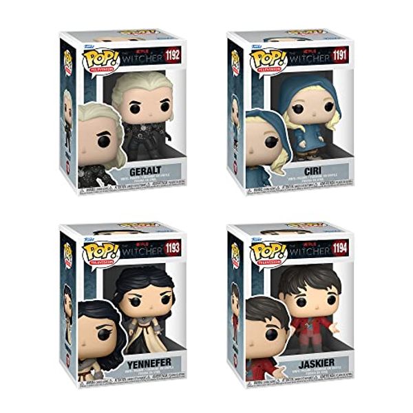 Cover Art for B09P8WF658, Funko Pop! TV Witcher - Set of 4 - Ciri, Geralt, Yennefer and Jaskier (Red Outfit) by Unknown