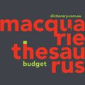 Cover Art for 9781742619804, Macquarie Budget Thesaurus by Macquarie Dictionary Staff