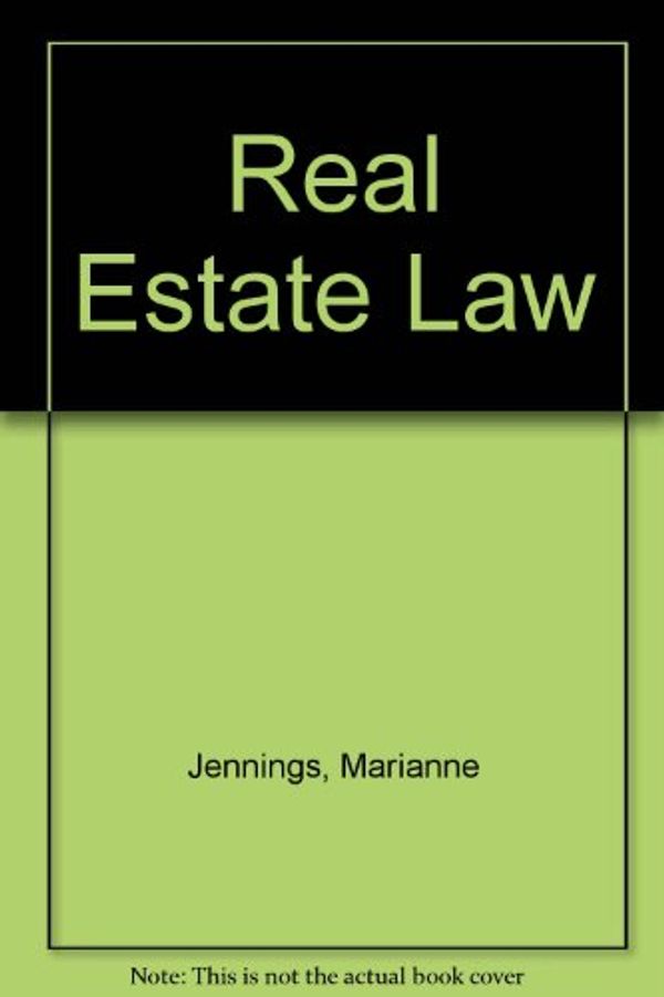 Cover Art for 9780538871730, Real Estate Law by Marianne M. Jennings