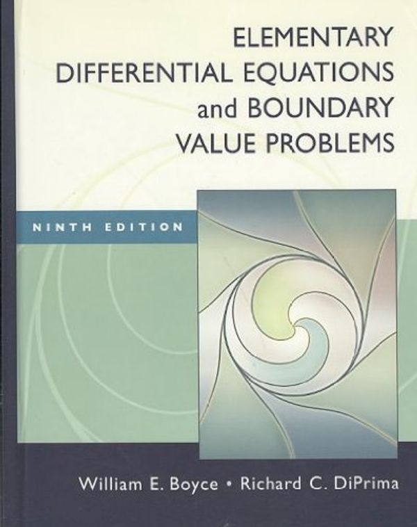 Cover Art for 9780470498811, Elementary Differential Equations and Boundary Value Problems, Textbook and Student Solutions Manual Set by William E. Boyce, Richard C. DiPrima
