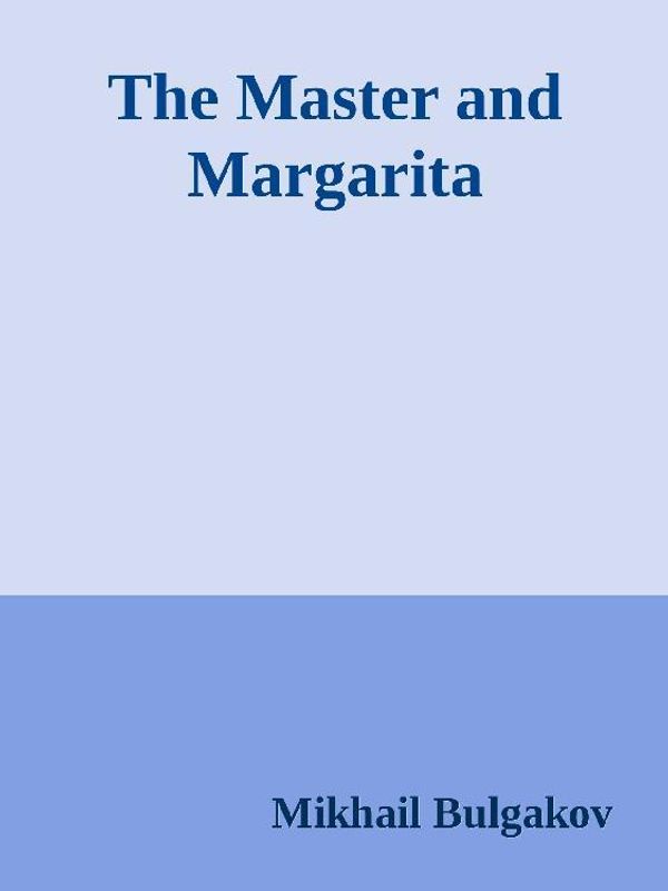 Cover Art for 9788826068176, The Master and Margarita by Mikhail Bulgakov