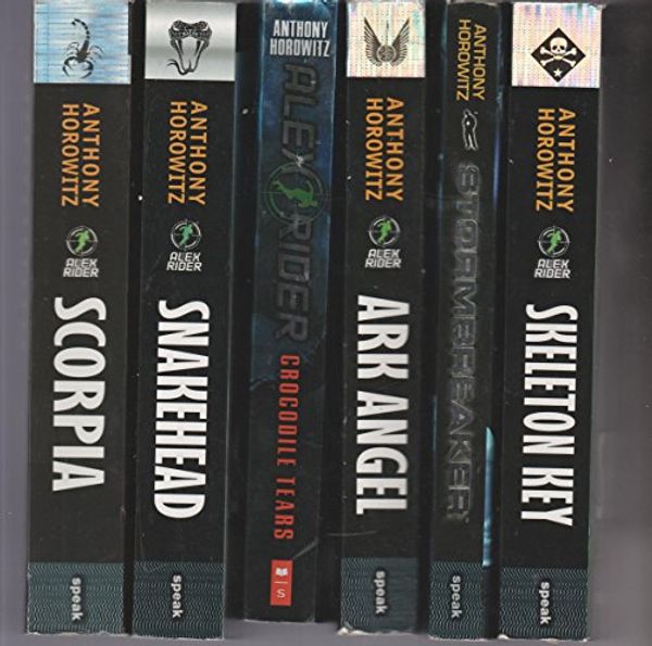 Cover Art for B01LXP5PII, ALEX RIDER - SET OF 6 BOOKS - Scorpia - Snakehead - Ark Angel - Stormbreaker - Skeleton Key - Crocodile Tears. by Anthony Horowitz