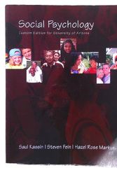 Cover Art for 9781285896267, Social Psychology by Saul Kassin, Steven Fein, Hazel Rose Markus