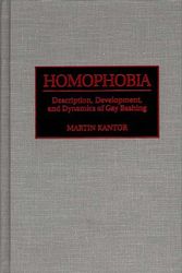 Cover Art for 9780275955304, Homophobia by Martin Kantor
