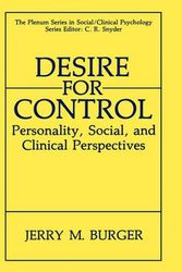Cover Art for 9780306440724, Desire for Control by Jerry M. Burger
