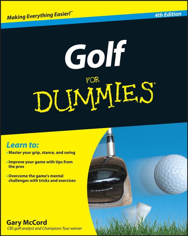 Cover Art for 9781118027301, Golf For Dummies by Gary McCord