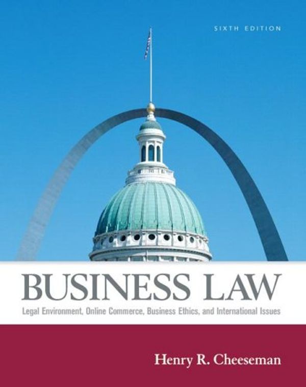 Cover Art for 9780131984936, Business Law by Henry R. Cheeseman