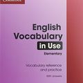 Cover Art for 9780521136174, English Vocabulary in Use Elementary with Answers by Michael McCarthy, Felicity O'Dell