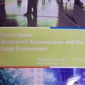 Cover Art for 9781111296797, Anderson's Business Law and the Legal Environment [21 E] (Comprehensive Volume) by Twomey, David P.; Jennings, Marianne M.