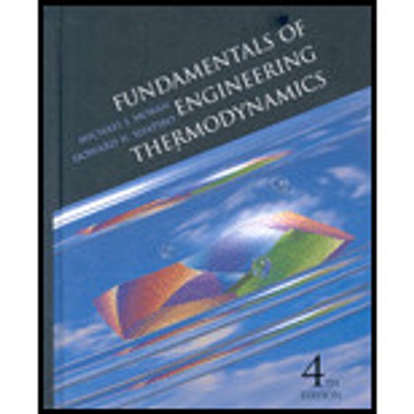 Cover Art for 9780471105923, Fundamentals of Engineering Thermodynamics, 4ed by Michael J. Moran