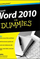 Cover Art for 9780470487723, Word 2010 For Dummies by Dan Gookin