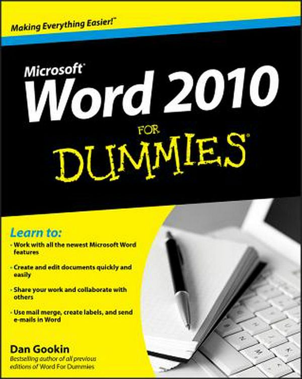 Cover Art for 9780470487723, Word 2010 For Dummies by Dan Gookin