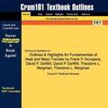 Cover Art for 9780471457282, Fundamentals of Heat and Mass Transfer by Frank P. Incropera, David P. DeWitt, Theodore L. Bergman, Adrienne S. Lavine