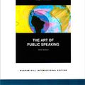 Cover Art for 9780071280259, The Art of Public Speaking by Stephen E. Lucas