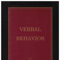 Cover Art for 9781583900215, Verbal Behavior by B. F. Skinner