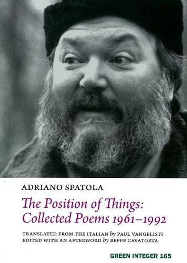 Cover Art for 9781933382456, The Position of Things by Adriano Spatola