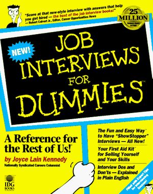 Cover Art for 9781568848594, Job Interviews for Dummies (For Dummies Series) by Joyce Lain Kennedy