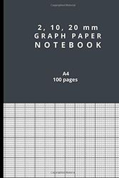 Cover Art for 9798643459378, 2, 10, 20 mm Graph Paper Notebook: 100 Pages 90gsm A4 Squared Quad Grid Paper Pad Book for Maths, Science, Engineering, Laboratory Report & Technical Student School Work - Grey by Bamidel