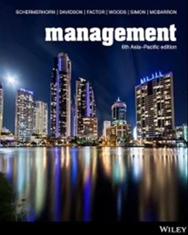 Cover Art for 9780730363545, Management 6th Asia-Pacific Edition Hybrid by Aharon Factor, Peter Woods, Alan Simon, Ellen McBarron, Schermerhorn Jr., John R., Paul Davidson