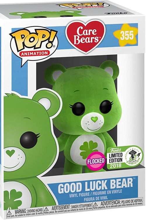 Cover Art for 0889698284721, Good Luck Bear Flocked (Care Bears) Funko Pop! Vinyl Figure by POP