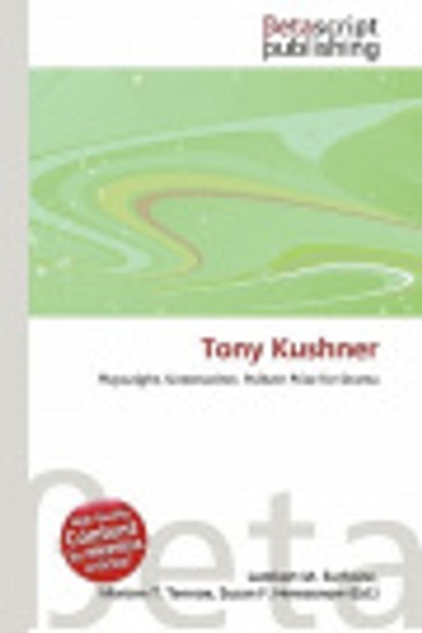 Cover Art for 9786133637122, Tony Kushner by Lambert M. Surhone